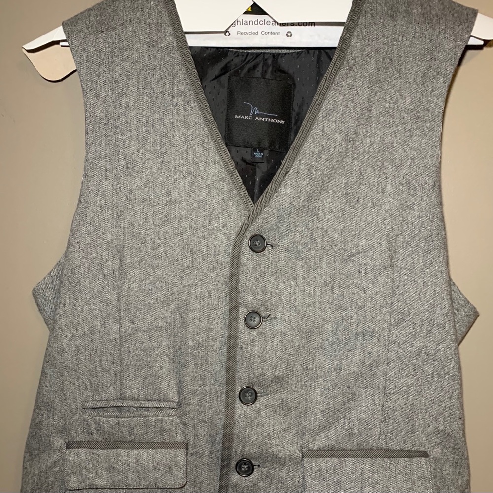 Grey Mark Anthony Vest Suit Separate